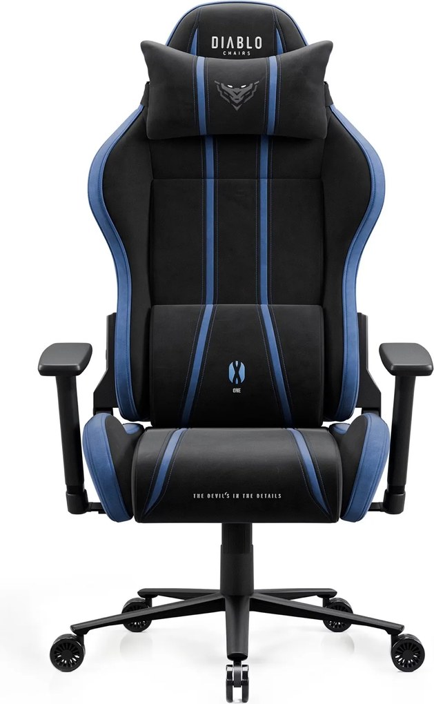 Fotel gamingowy materiałowy Diablo X-One 2.0 King Size, Night Blue