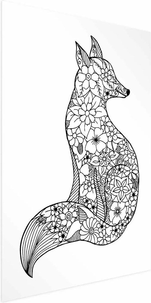 Plakat Lis w kwiaty 60x90 cm bez ramy bez marginesu ARTGEIST B