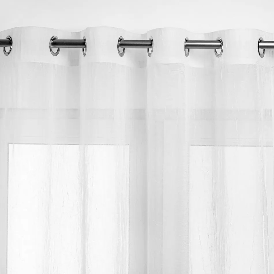 Homede Firana Kresz Eyelets silver, biały, 280 x 175 cm, 280 x 175 cm