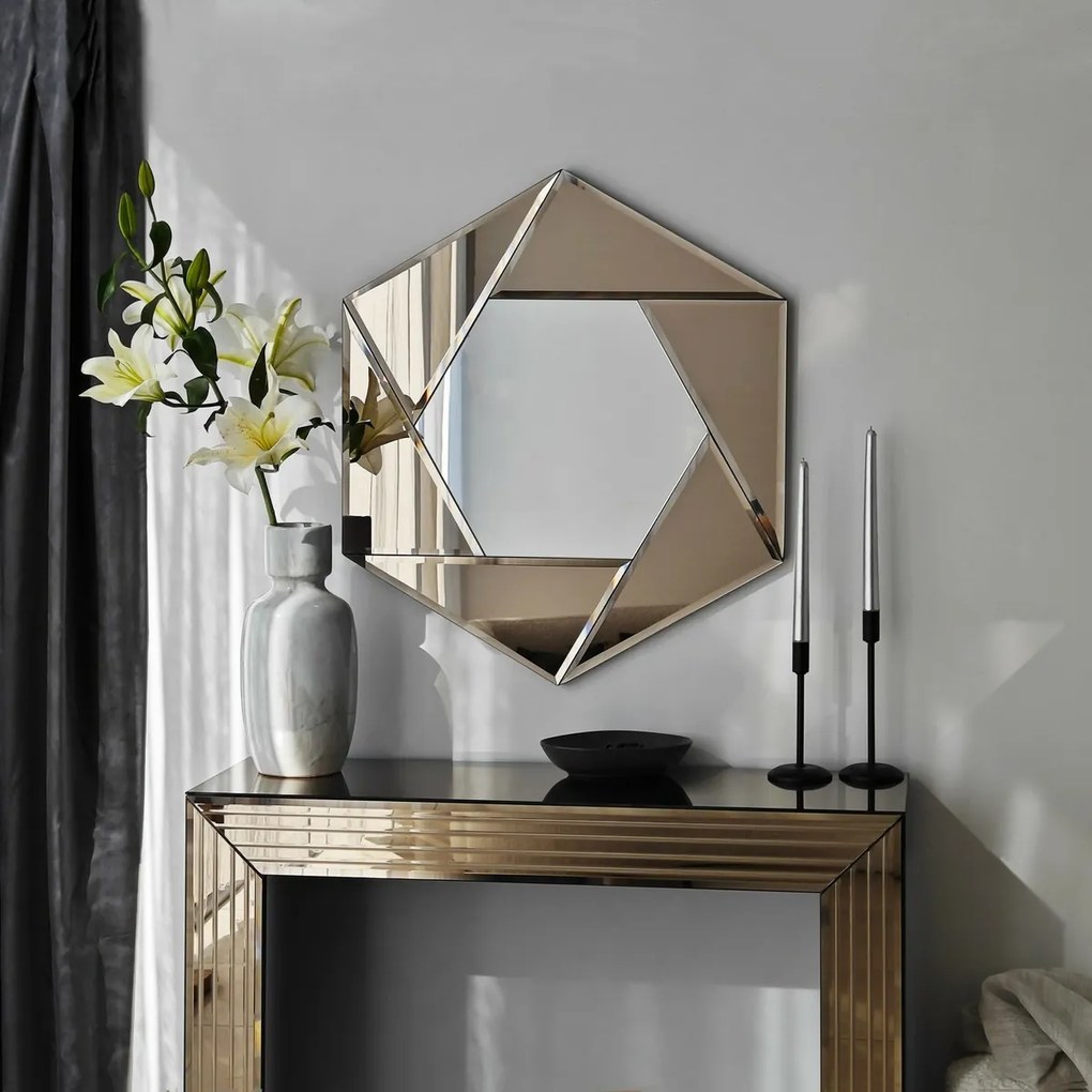 Lustro Status Bronze 60 x 70 cm