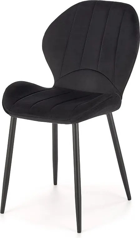 Krzesło tapicerowane K538 VELVET czarne