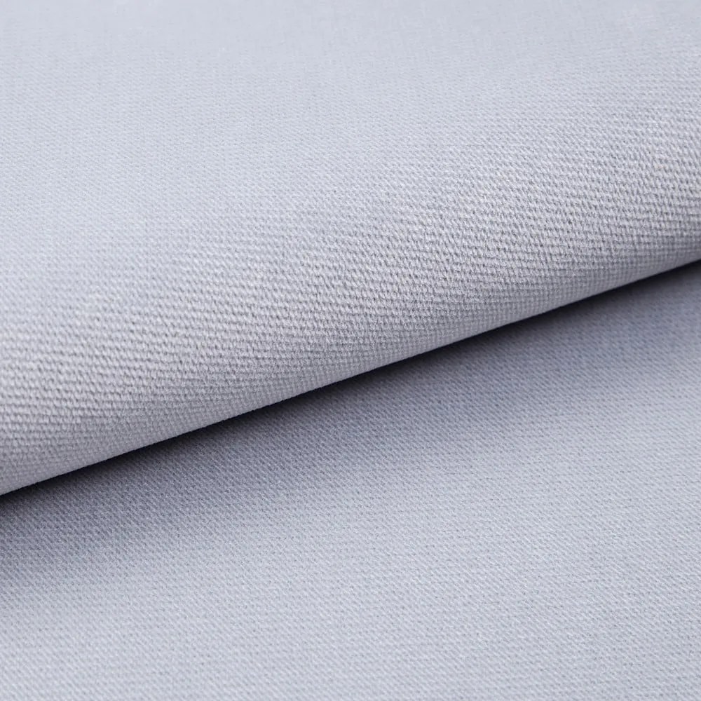 Jasnoszare tapicerowane łóżko dwuosobowe ze schowkiem ze stelażem 140x200 cm Solvo – Maison de Rêve