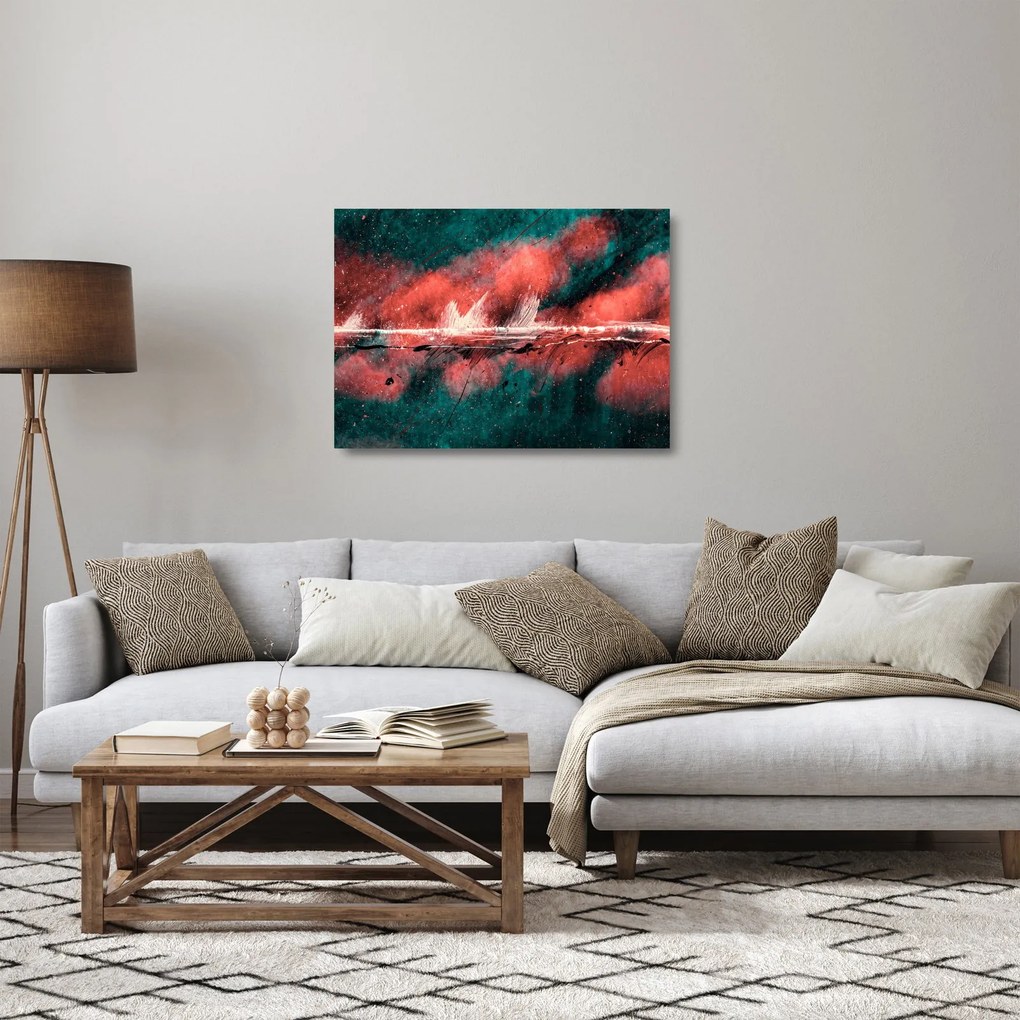 Obraz na szkle - Wybuch nafty (70x50 cm)