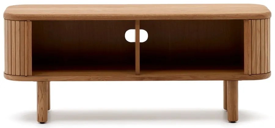 Szafka pod TV w dekorze jesionu w naturalnym kolorze 120x50x40 cm Mailen – Kave Home