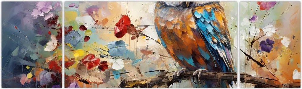 Obraz - Malowana sowa (170x50 cm)