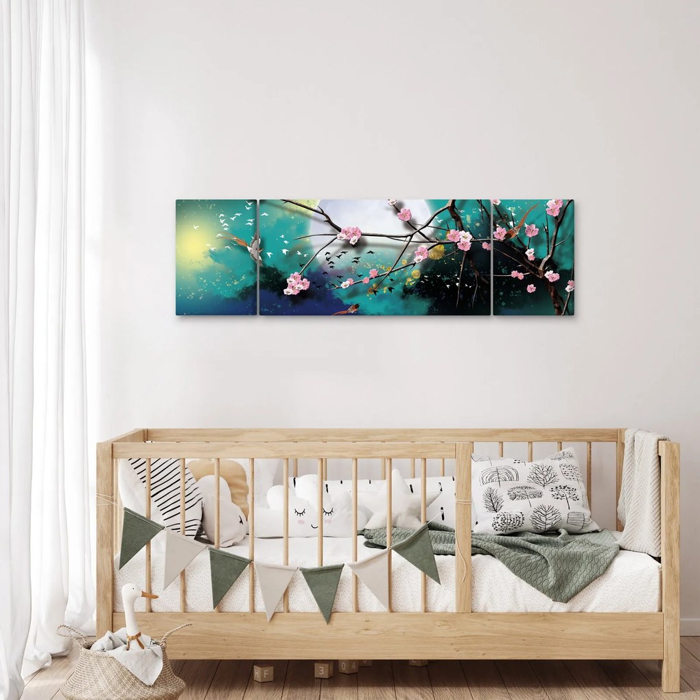 Obraz - Drzewo, grafika (170x50 cm)