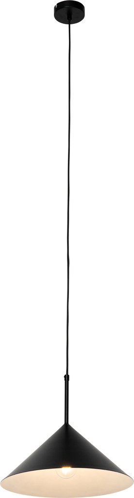 Designerska lampa wisząca czarna - Triangolo