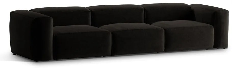 Czarna sofa 364 cm Bergano – Cosmopolitan Design