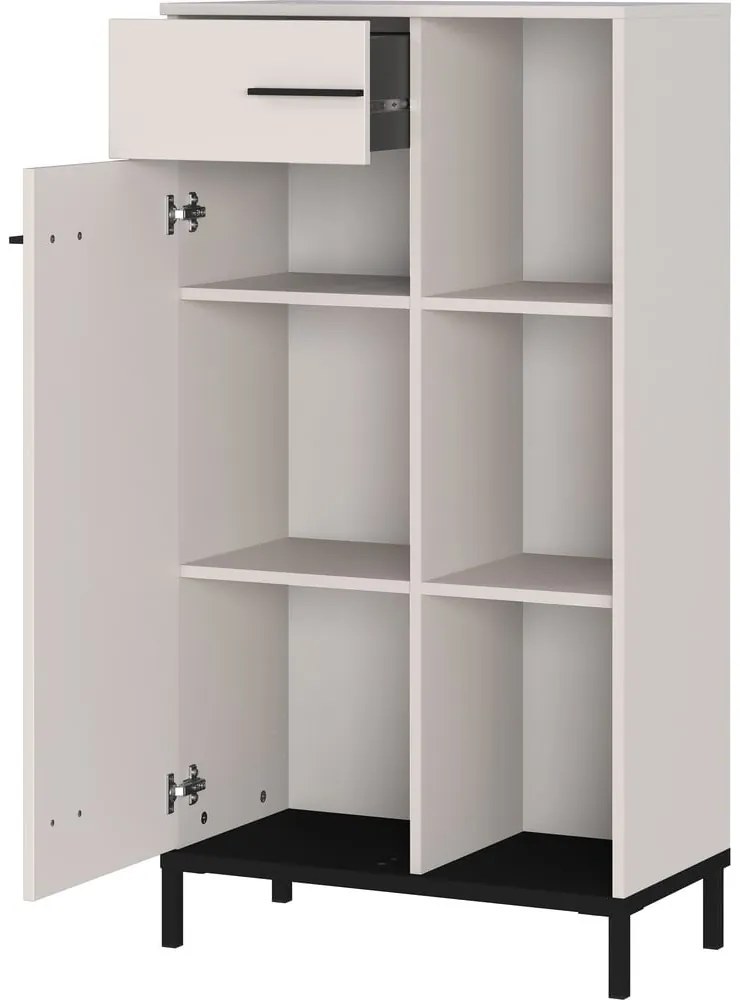 Kremowy regał 64x120x34 cm Rovigo – Germania