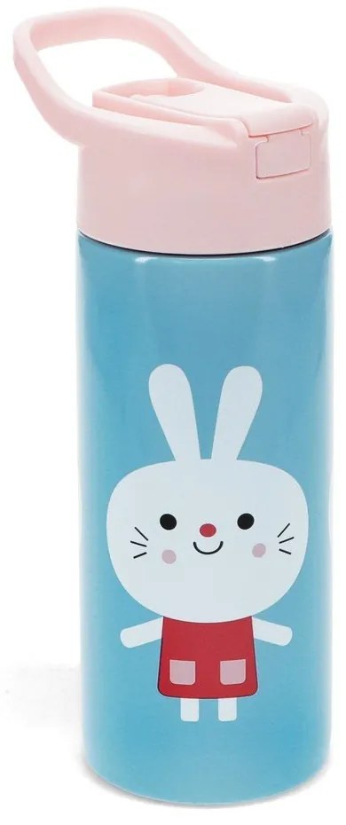 Jasnoniebieska butelka dla dzieci ze stali nierdzewnej 500 ml Lottie &amp; Friends – Rex London