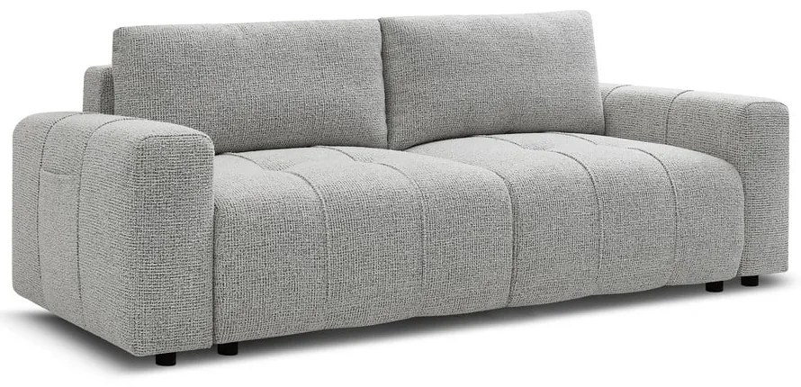 Jasnoszara rozkładana/ze schowkiem sofa 248 cm Arsene – Bobochic Paris