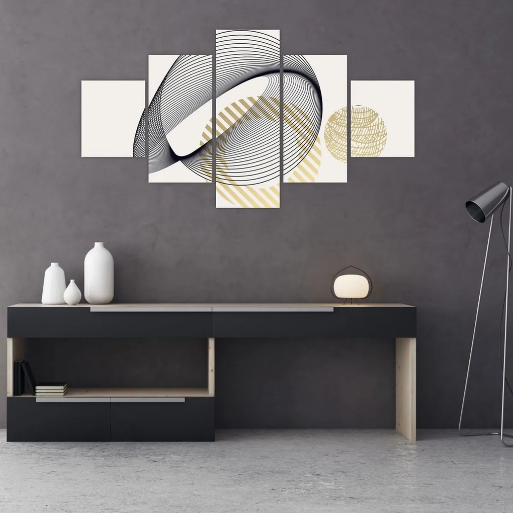 Obraz - Kształty geometryczne N⁰3 (125x70 cm)