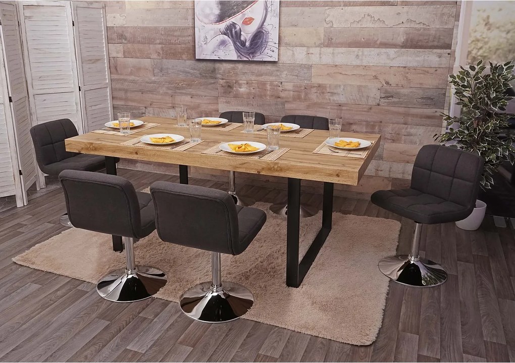 Krzesło do jadalni Cadiz (zestaw 6 sztuk),  ciemnoszary