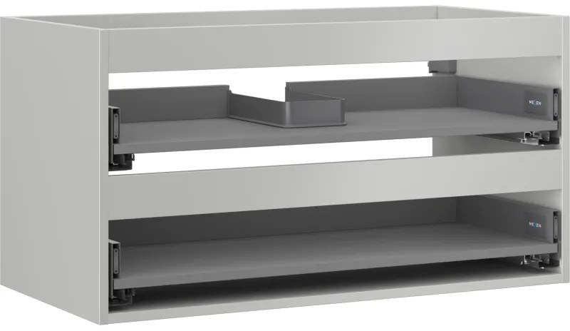 Mexen Box-A korpus szafki podumywalkowej 90 cm, 2 szuflady, szary mat - 91AX0-0900-470-2-62