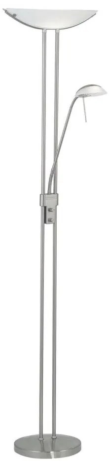 EGLO 85971 - Ściemnialna lampa stojąca BAYA 1xR7s/230W+1xG9/33W matowy chrom