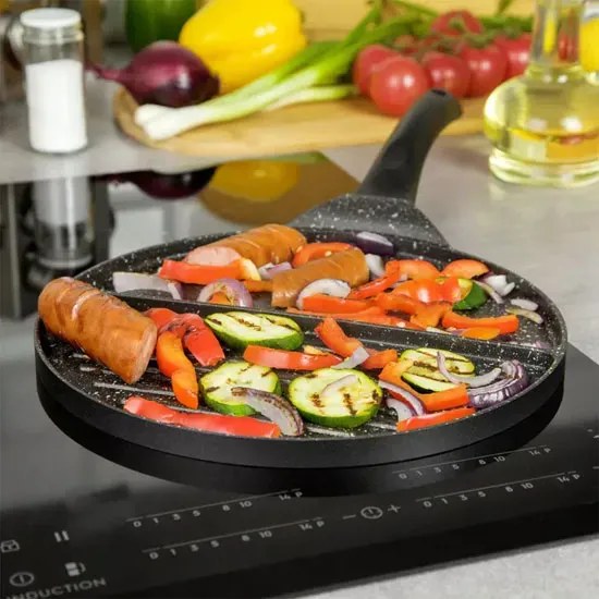 Okrągła aluminiowa patelnia grillowa G9-M92