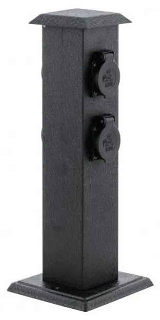 EGLO 93426 -  Zewnętrzny słupek ogrodowy z gniazdami SCHUKO IP44