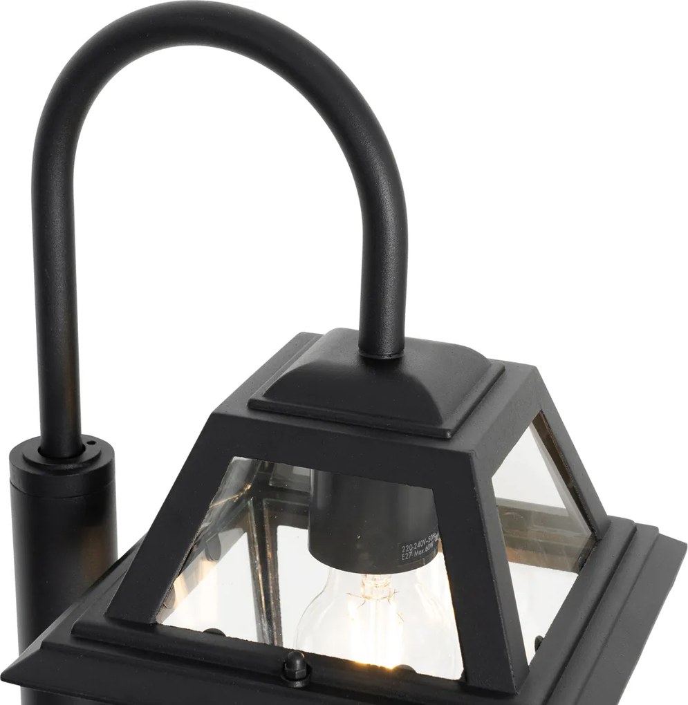 Klasyczna lampa zewnętrzna czarna 135 cm IP44 - Berta