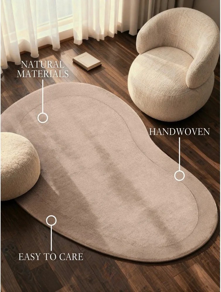 Beżowy dywan z mieszanki wełny tkany ręcznie 125x200 cm Kari Organic – Villeroy&Boch