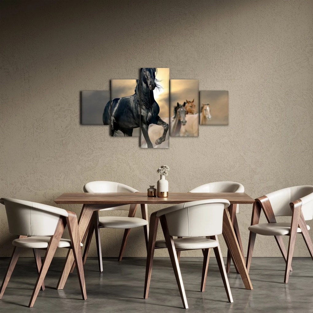 Obraz - Konie (125x70 cm)