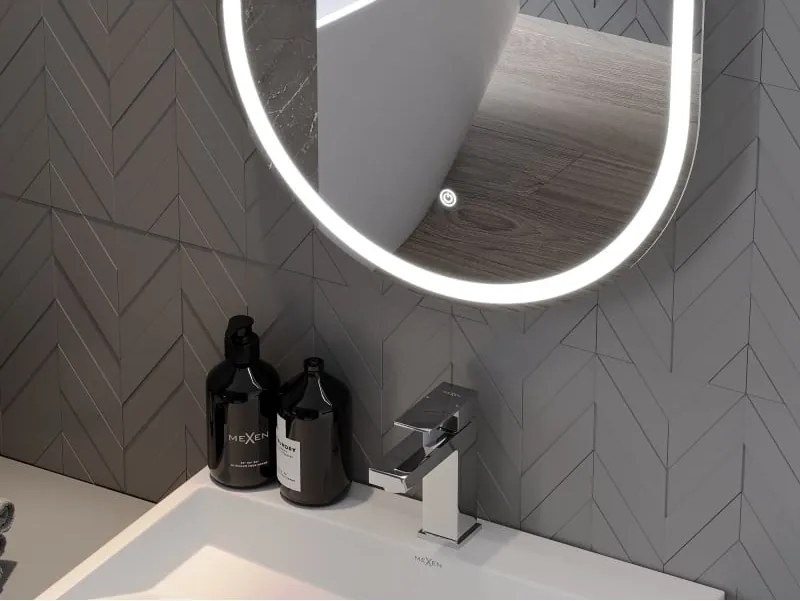 Mexen Bono lustro łazienkowe podświetlane 45 x 120 cm, LED 6000K, antypara - 9816-045-120-611-00