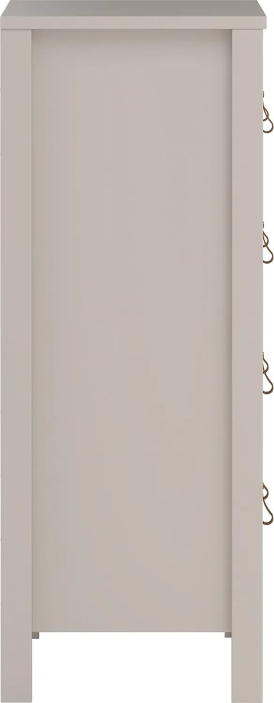 Nowoczesna komoda pokojowa z szufladami Madrid 3+2, kaszmir mat