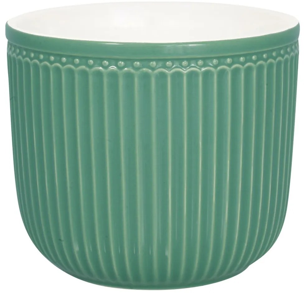 Zielona ceramiczna doniczka Green Gate Alice, ø 16 cm