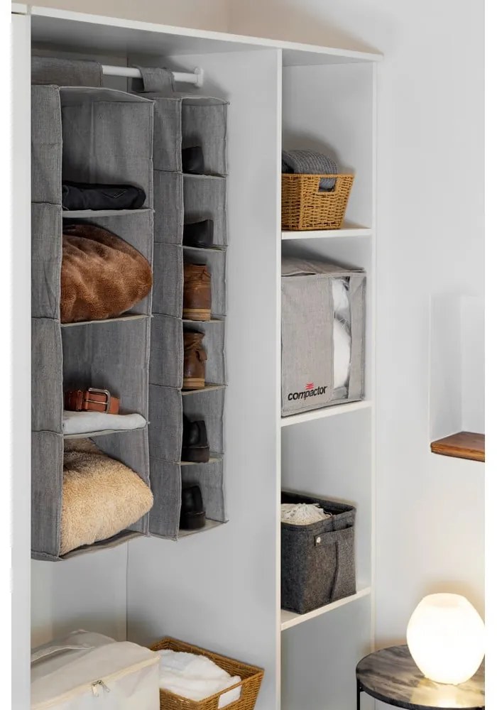 Wiszący tekstylny organizer do szafy Oxford – Compactor