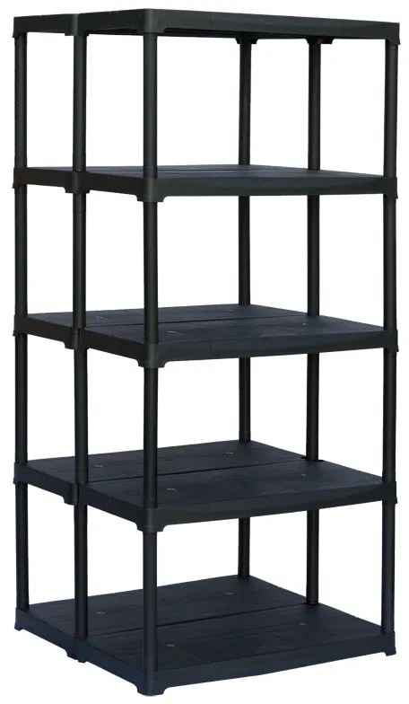 Regał plastikowy TEMPO, 1760x900x775 mm, 5 półek