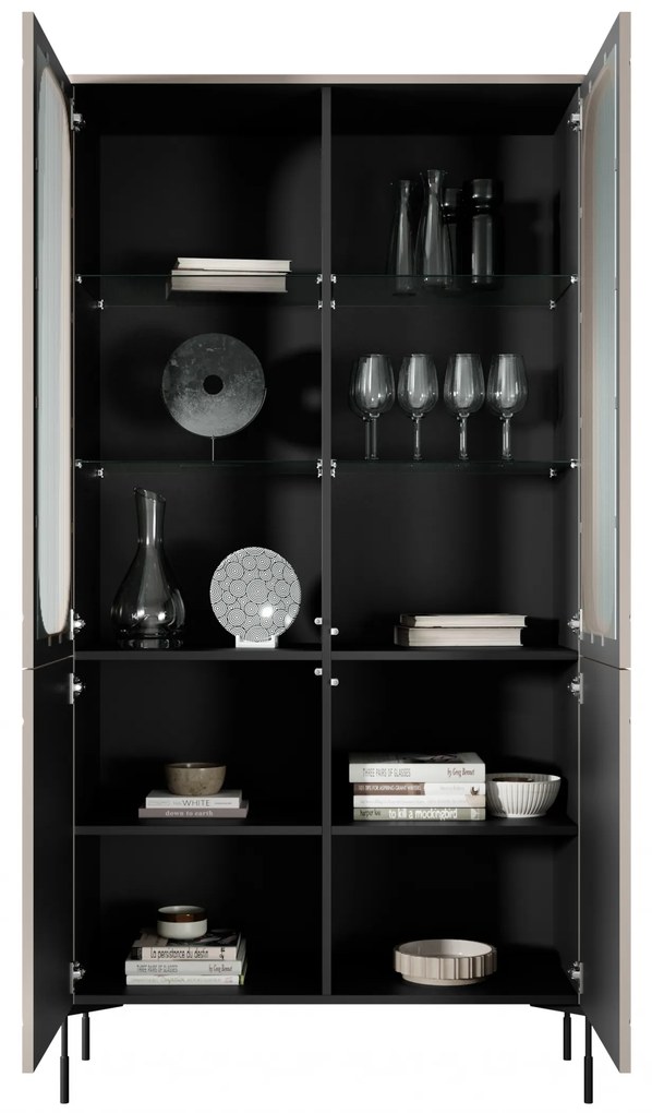 Witryna Sonatia do salonu 100 cm - kaszmir