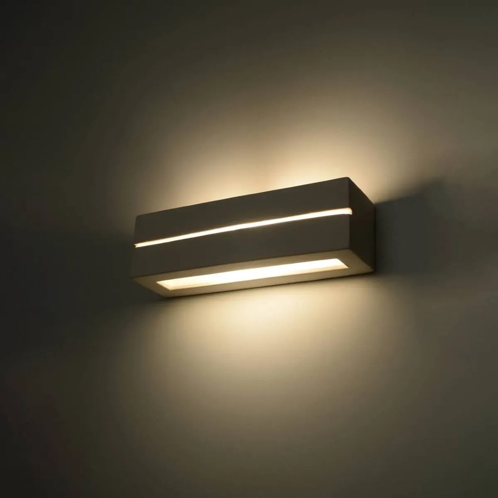 Kinkiet ceramiczny VEGA LINE biały SOLLUX LIGHTING