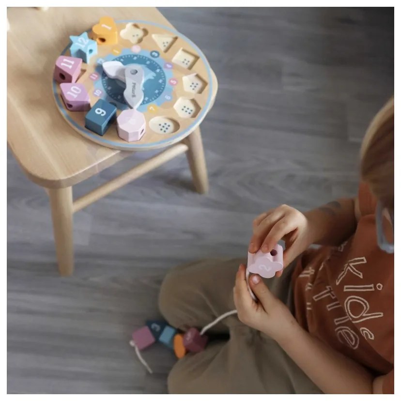 Viga polarb sorter kształtów zegar nawlekanka montessori