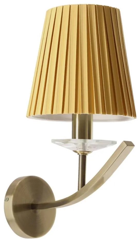 Kinkiet VITORIA 1xE14/40W/230V żółty/mosiądz