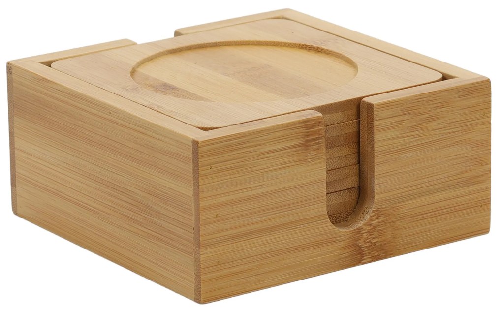 Bambusowe podstawki pod kubki, 6 sztuk, Kesper