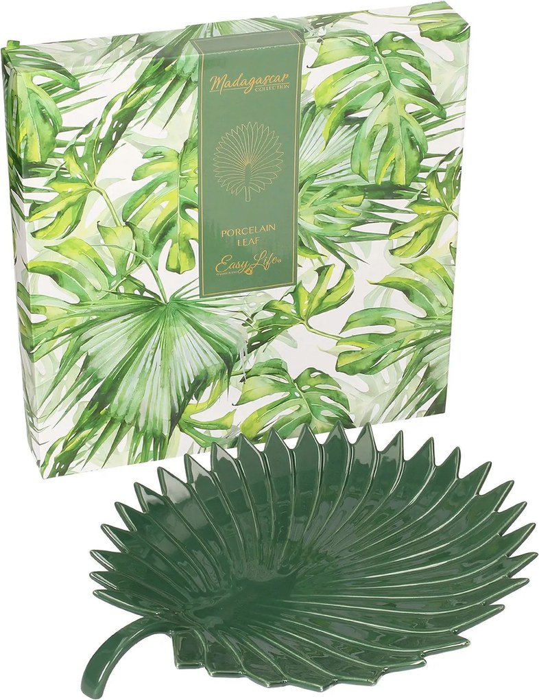 Półmisek Jungle Leaves 35cm green