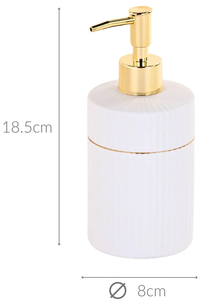 Dozownik do mydła w płynie SIMPLE, Ø 8,2 cm