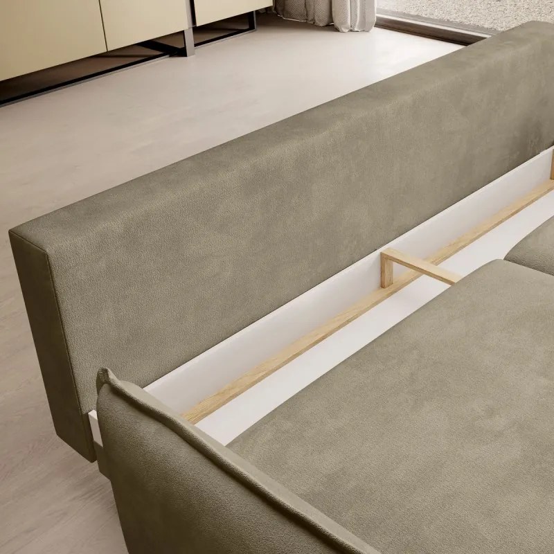 Sofa kanapa GLOSSY z funkcją spania i pojemnikiem WERSAL