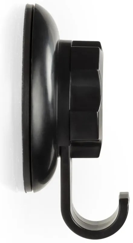 Zestaw 4 czarnych samoprzylepnych haczyków ściennych Compactor Bestlock Black Small Hooks, ⌀ 5,4 cm