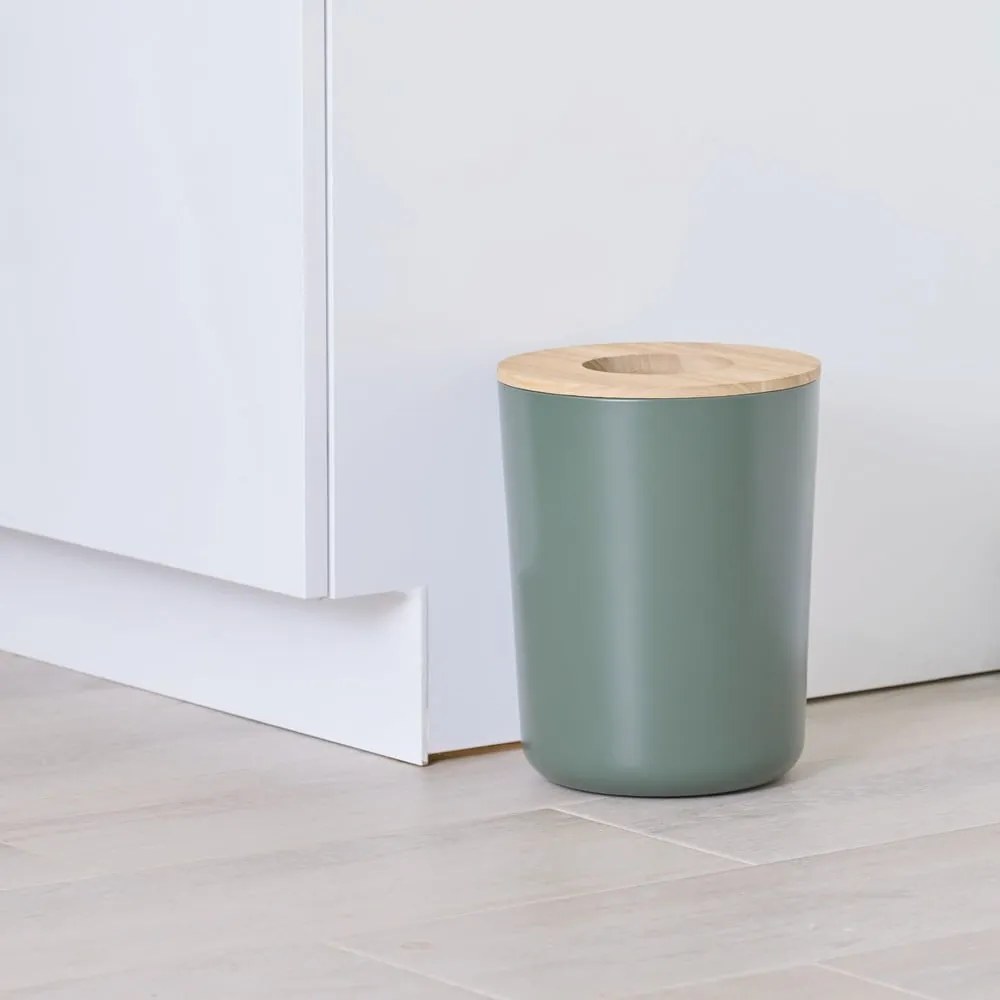 Zielony kosz na śmieci iDesign Eco Vanity