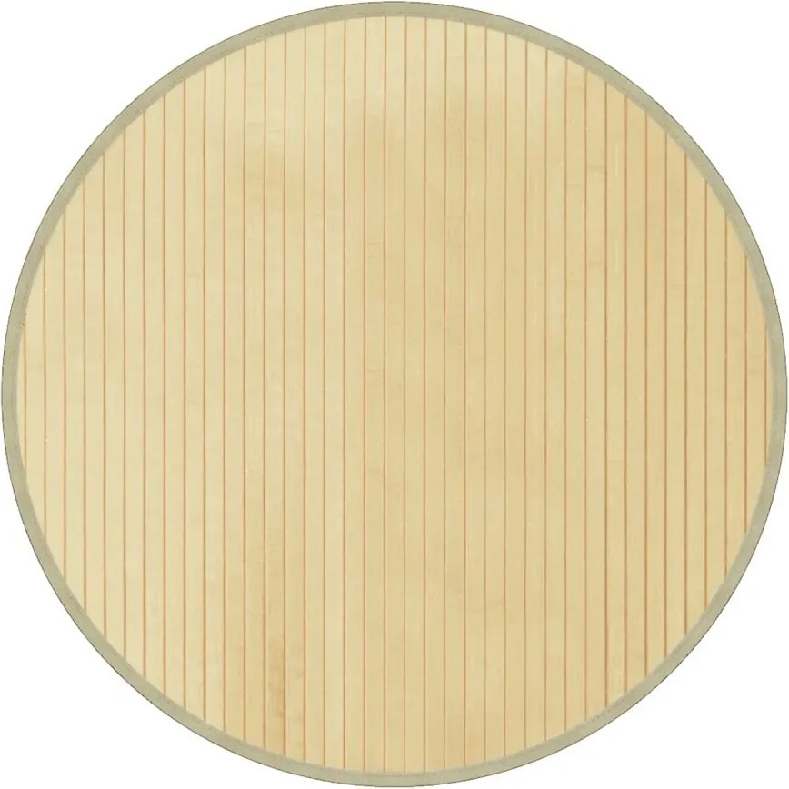 Bambusowy okrągły dywan naturalny 60 cm F6-N05