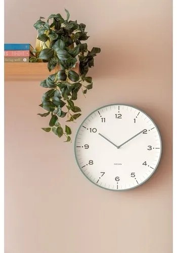 Zegar ścienny Karlsson 6011BL design niebieski, średnica 40 cm