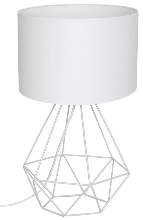 Lampa stołowa BASKET 1xE27/60W/230V biały