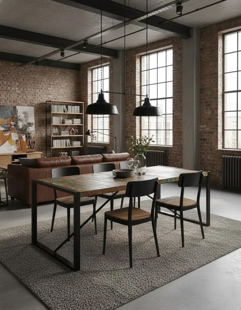 Wielokolorowy stół 100x220 B3-W73