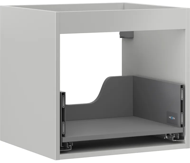 Mexen Box-A korpus szafki podumywalkowej 50 cm, 1 szuflada, szary mat - 91AX0-0500-470-1-62