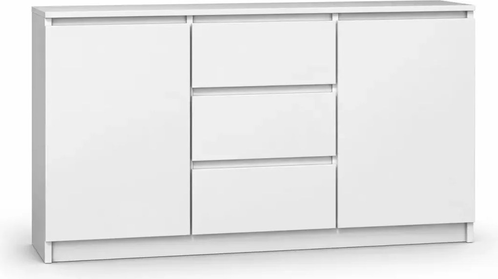Komoda Dalio 120 cm 2D3S z szufladami i półkami