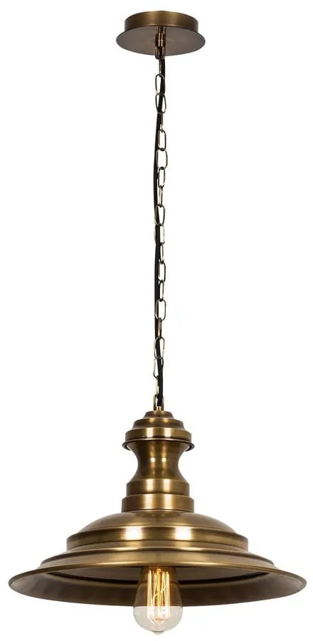 Lampa wisząca w kolorze brązu z metalowym kloszem ø 39 cm Obyla – Opviq lights