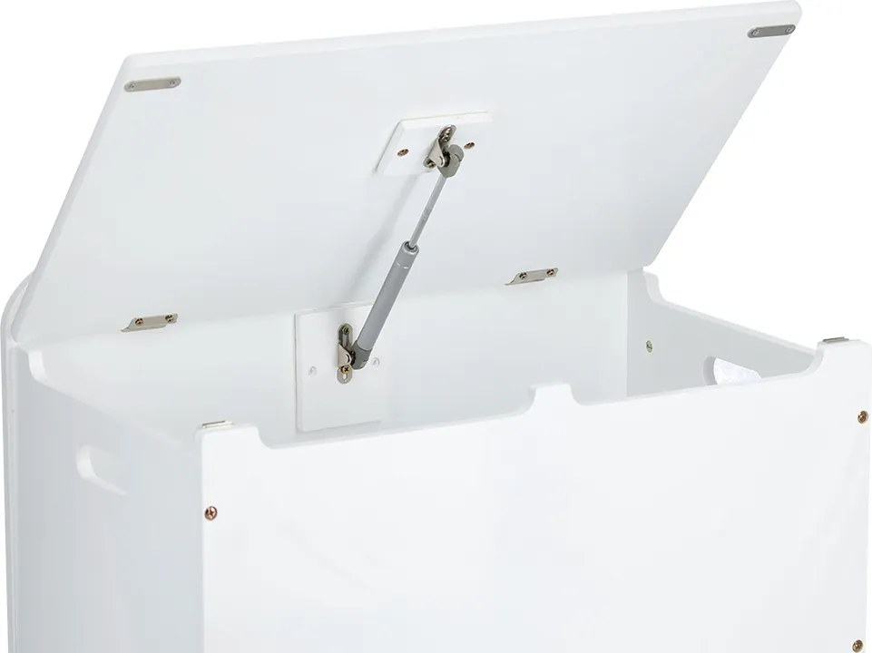 Drewniana skrzynia na zabawki CHMURKA, ława, 60 cm