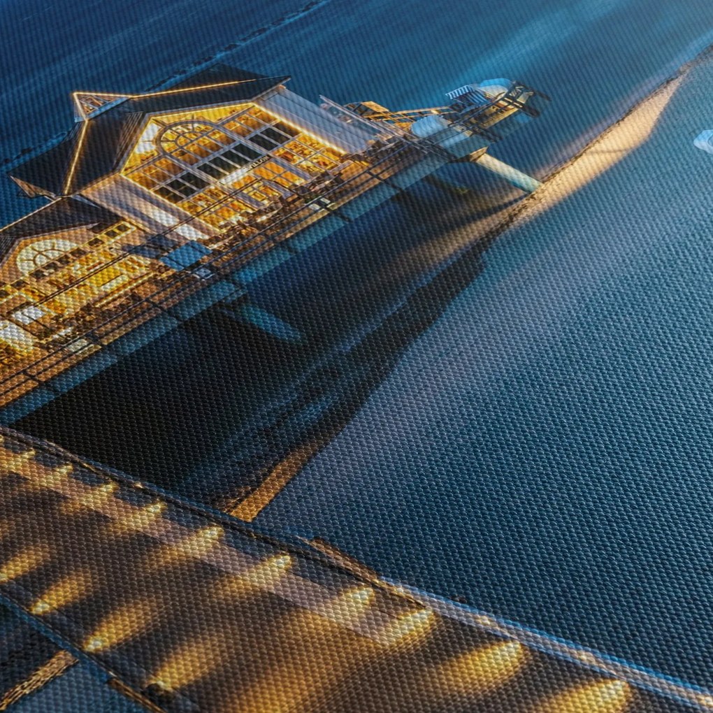 Obraz - hotel na plaży (170x50 cm)
