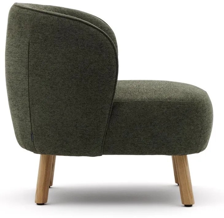 Zielony fotel z tkaniny szenilowej Ulit – Kave Home