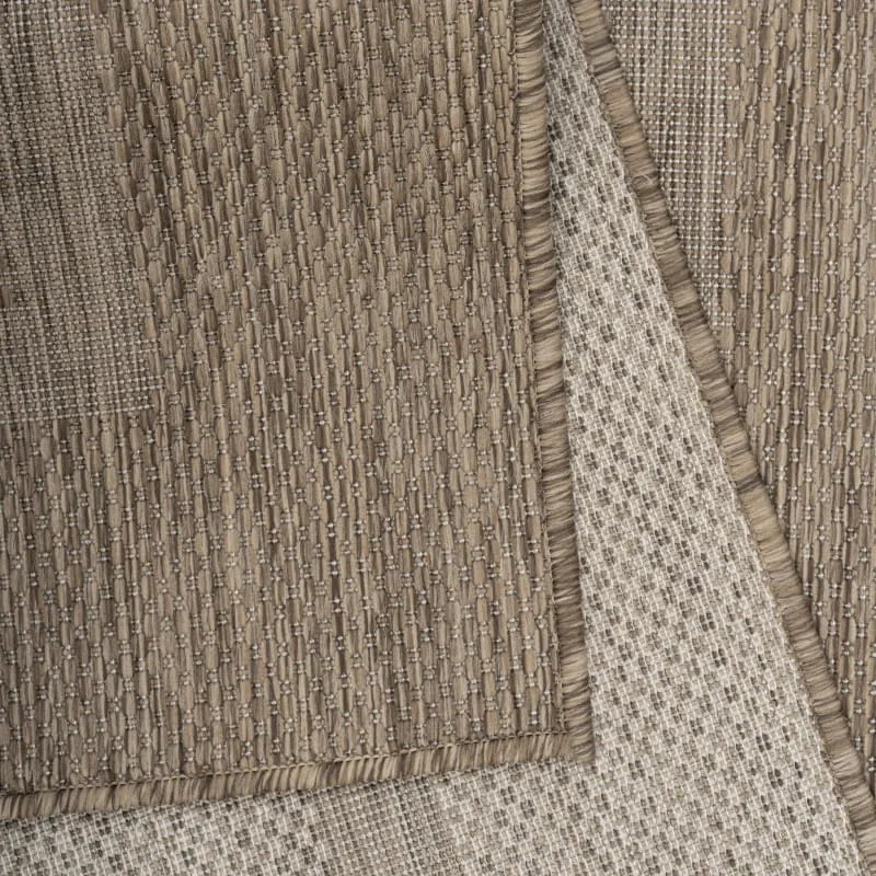 Dywan zewnętrzny Relax ramka brązowy 80 cm x 250 cm